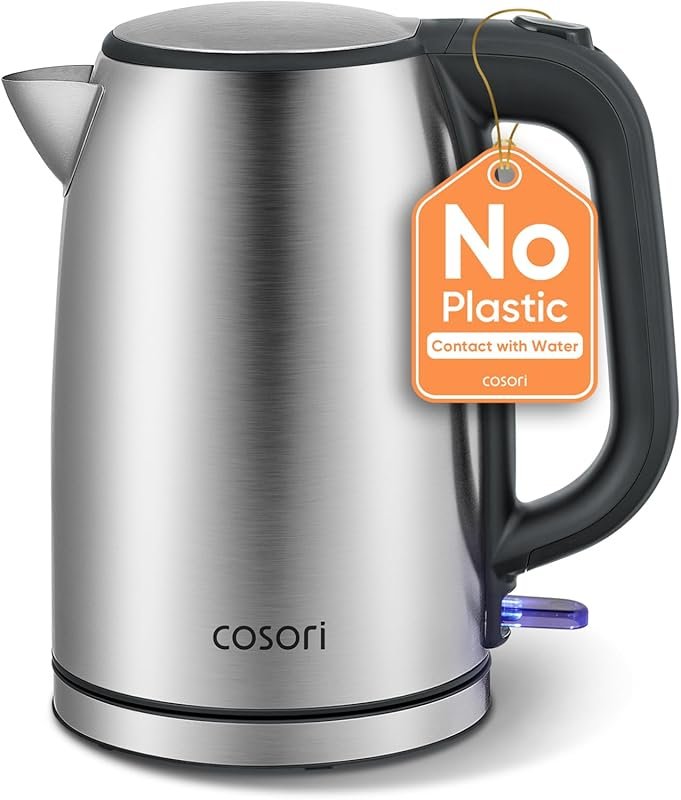 COSORI 1.7L Electric Kettle, Plastic-Free Stainless Steel Interior, Au